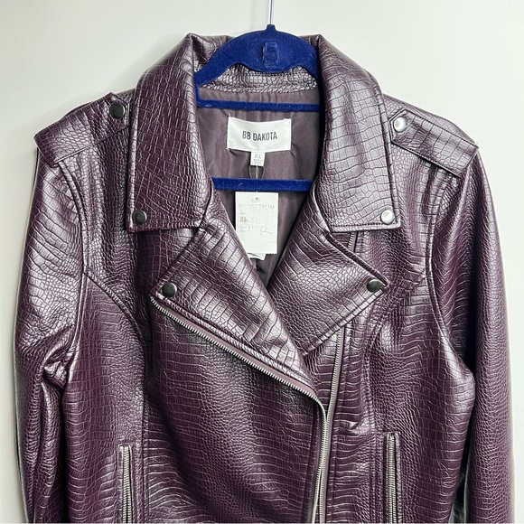 NWT BB Dakota by Steve Madden Bomber Jacket Purple XL - Picture 15 of 15